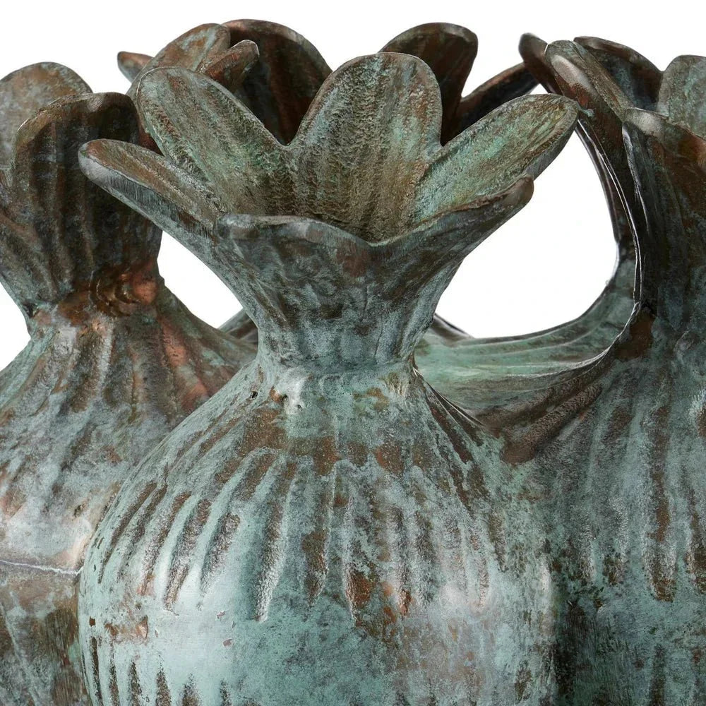 Cast Aluminum Amsterdam Tulip Vase - LOOMLAN - Currey & Co - Vases & Jars