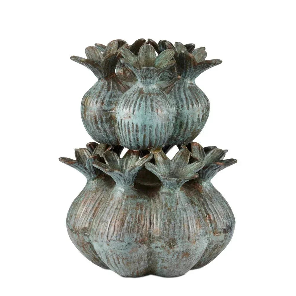 Cast Aluminum Amsterdam Tulip Vase - LOOMLAN - Currey & Co - Vases & Jars