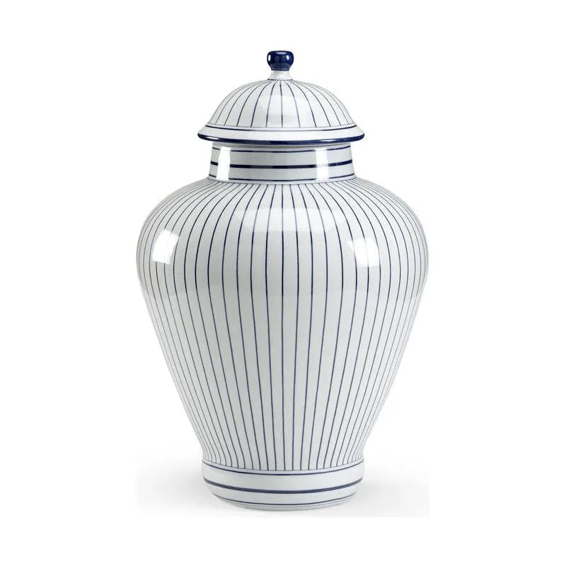 Castle Hand Decorated Porcelain Urn - LOOMLAN - Chelsea House - Vases & Jars