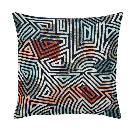 Centric Earthern Handmade Outdoor Pillow-Outdoor Pillows-Earnest Collection-20" Square-LOOMLAN