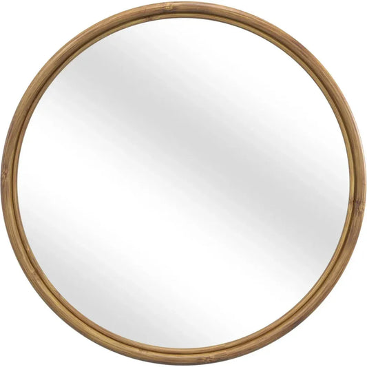 Certa Rattan Brown Wall Mirror - LOOMLAN - Bassett Mirror - Wall Mirrors