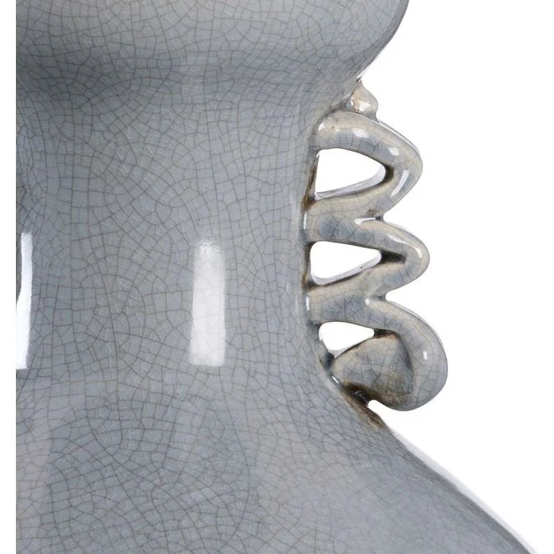 Chan Grey Glazed Ceramic Table Lamp - LOOMLAN - Wildwood - Table Lamps