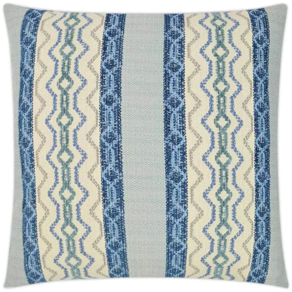 Chandler Waterfall Blue Throw Pillow Insert - LOOMLAN - D.V. Kap - Throw Pillows