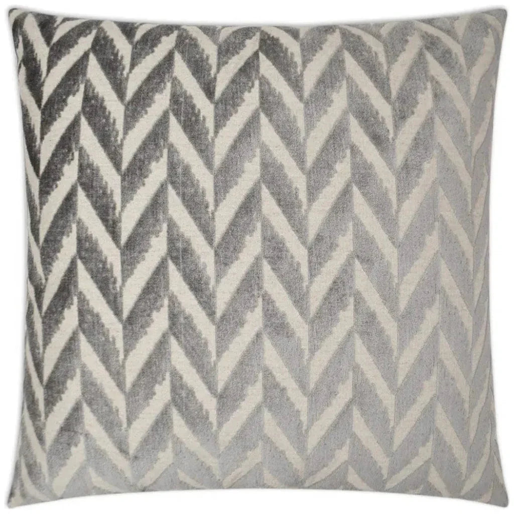 Charming Zinc Grey Throw Pillow With Insert - LOOMLAN - D.V. Kap - Throw Pillows