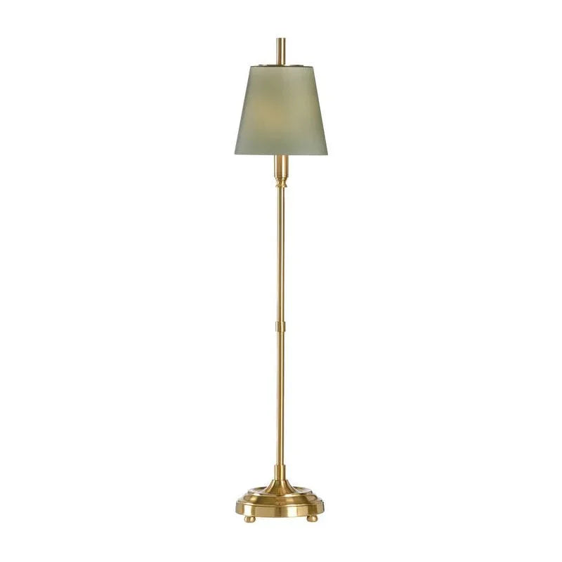 Wildwood Chelsea Frosted Green Glass Table Lamp