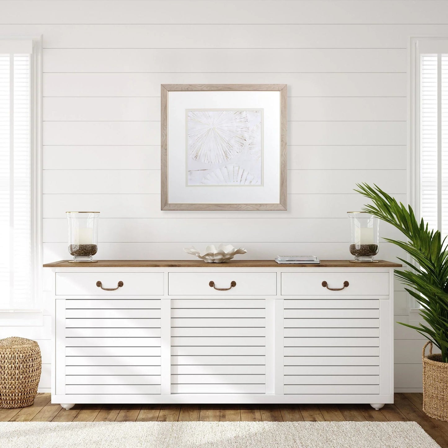 Choir Neutral Square Canvas Art