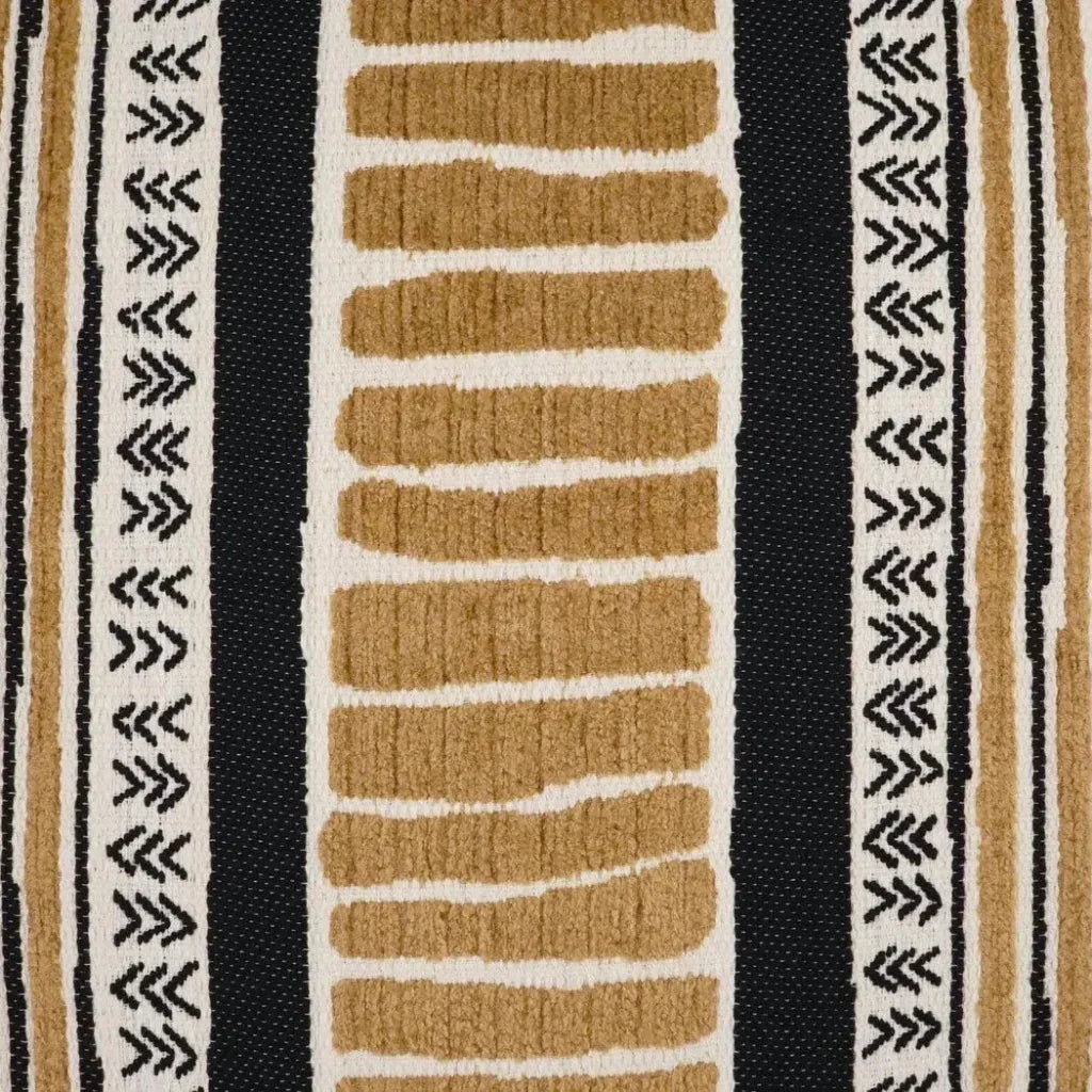 Cholula Black Band Gold Large Throw Pillow Insert - LOOMLAN - D.V. Kap - Throw Pillows