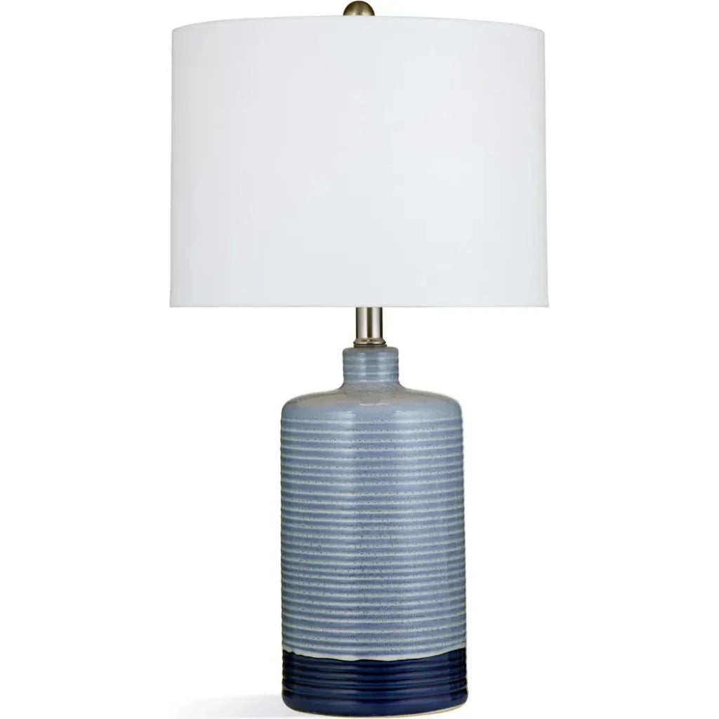 Classe Ceramic Blue Table Lamp - LOOMLAN - Bassett Mirror - Table Lamps