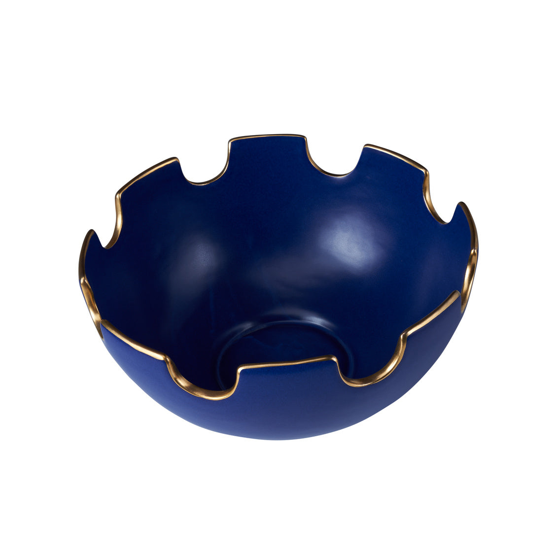 Classic Handmade Blue Ceramic Bowl