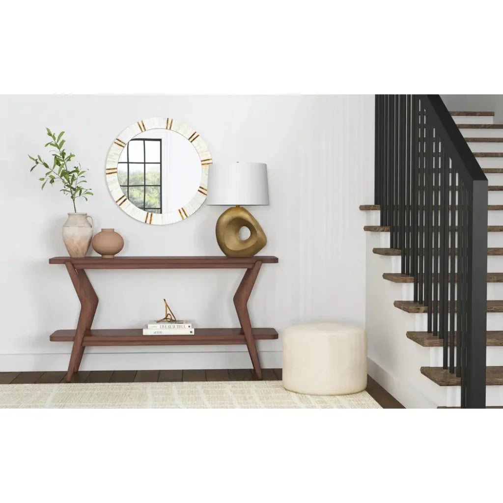 Clever Resin and MDF Cream Wall Mirror -- view 2