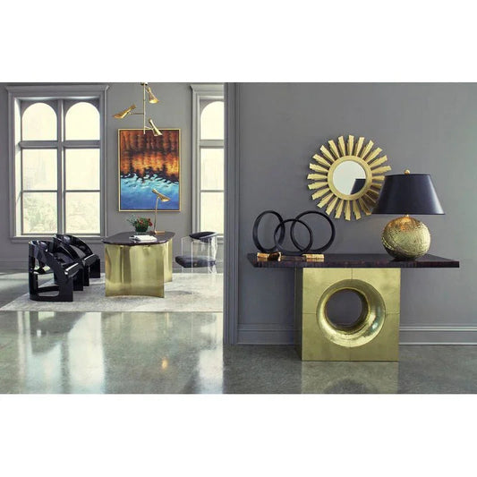 Cliff May Antique Brass Finish Table Lamp - LOOMLAN - Wildwood - Table Lamps