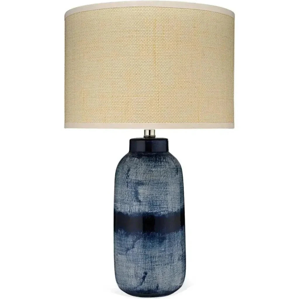 Batik Blue Ceramic Table Lamp