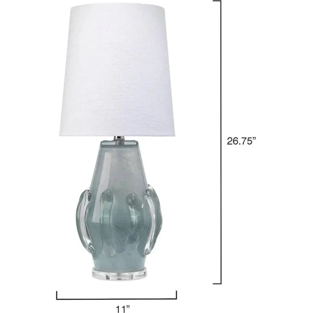 Jamie Young Coastal Style Blue Glass Talon Table Lamp