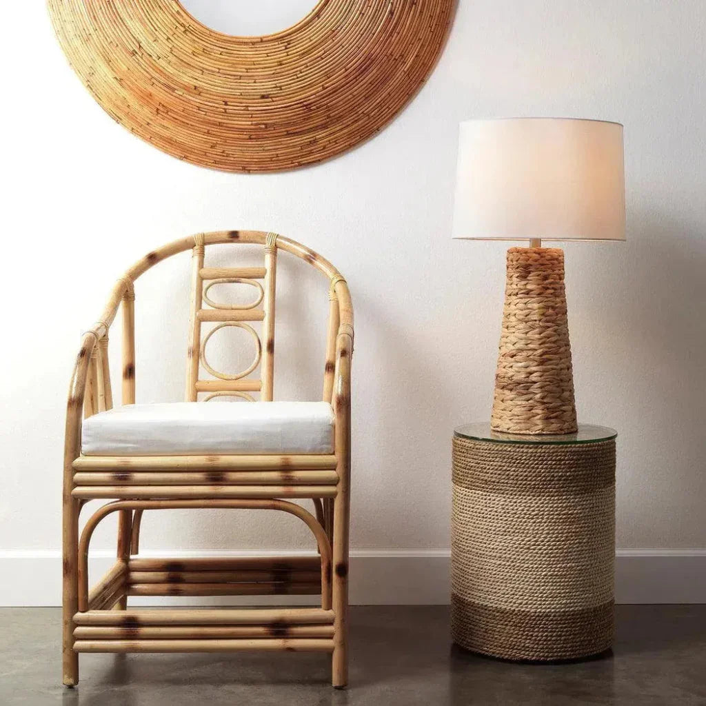 Coastal Style Natural Seagrass Haven Table Lamp - LOOMLAN - Jamie Young - Table Lamps