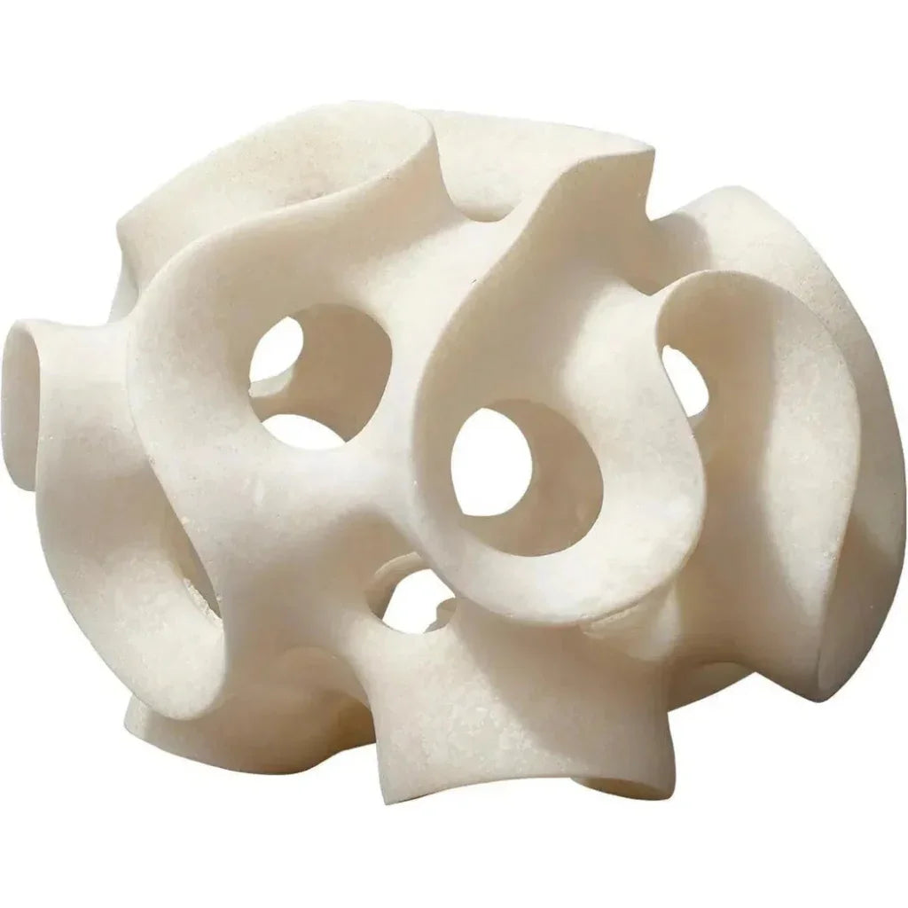 Ribbon Resin Sphere Decorative Object