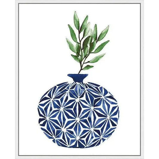 Cobalt Geometric IV d Canvas Canvas Art For Living Room - LOOMLAN - LOOMLAN - Canvas Art