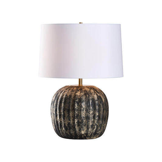 Cobie Mottled Glass Black Table Lamp