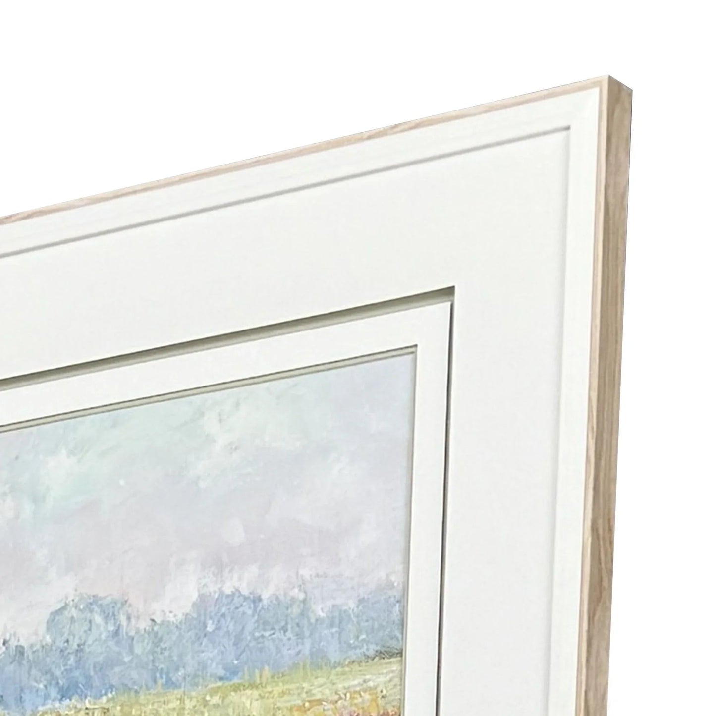 Colors of Spring Wood Frame Green Canvas Art 4PC