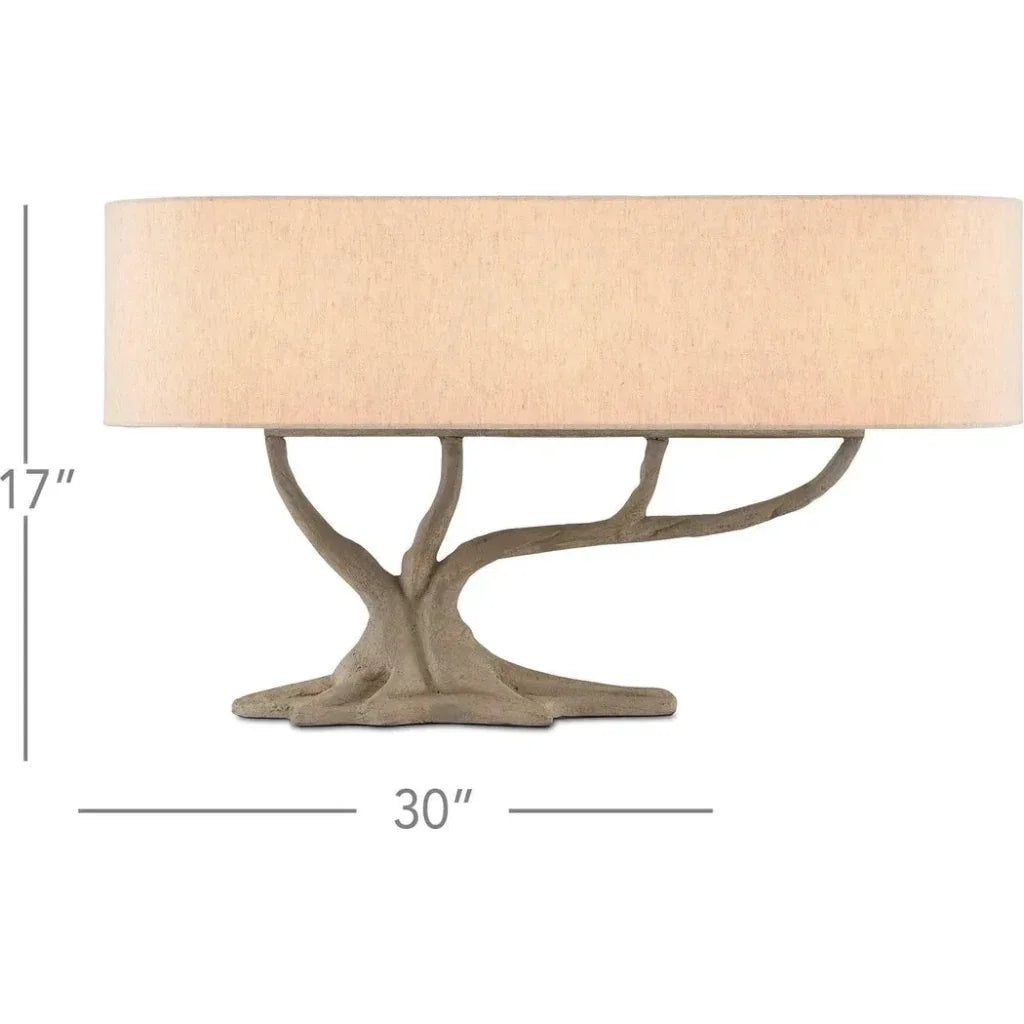 Concrete Cotswold Table Lamp - LOOMLAN - Currey & Co - Table Lamps