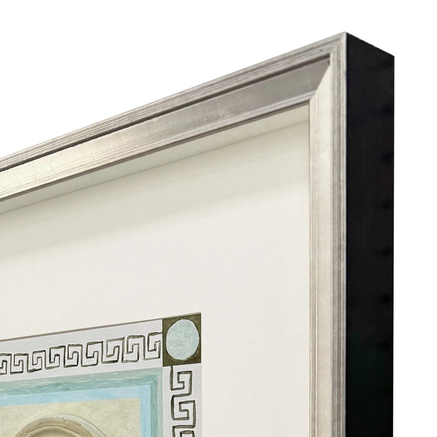 Coral Circles II Wood Frame Beige Canvas Art 2PC