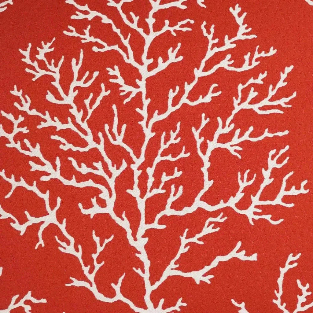 Coral Craze Red Beach Red Large Throw Pillow Insert - LOOMLAN - D.V. Kap - Throw Pillows