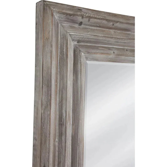 Cornwall Wood Brown Vertical Floor Mirror-Floor Mirrors-Bassett Mirror-LOOMLAN