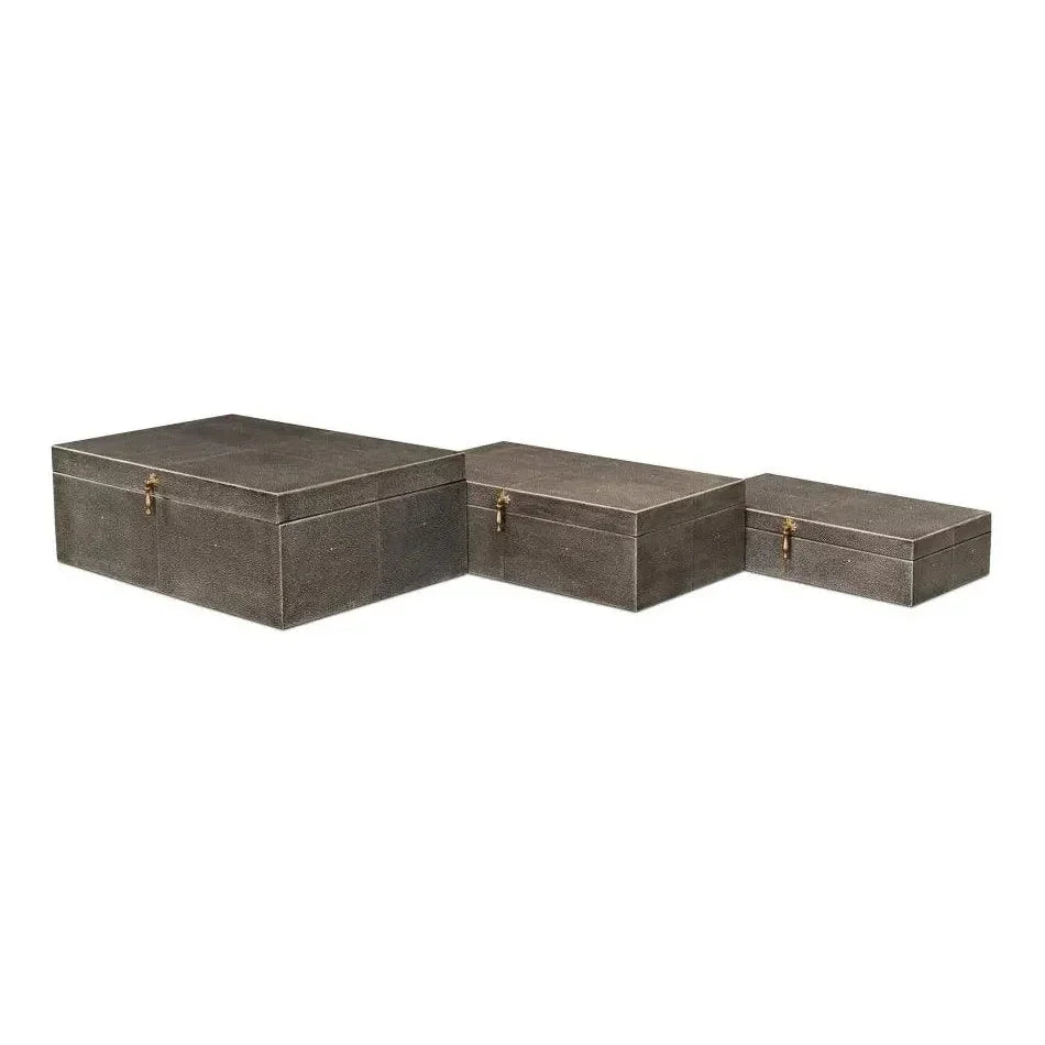 Cosmos Nesting Boxes Set Of Three - LOOMLAN - Sarreid - Boxes & Bowls