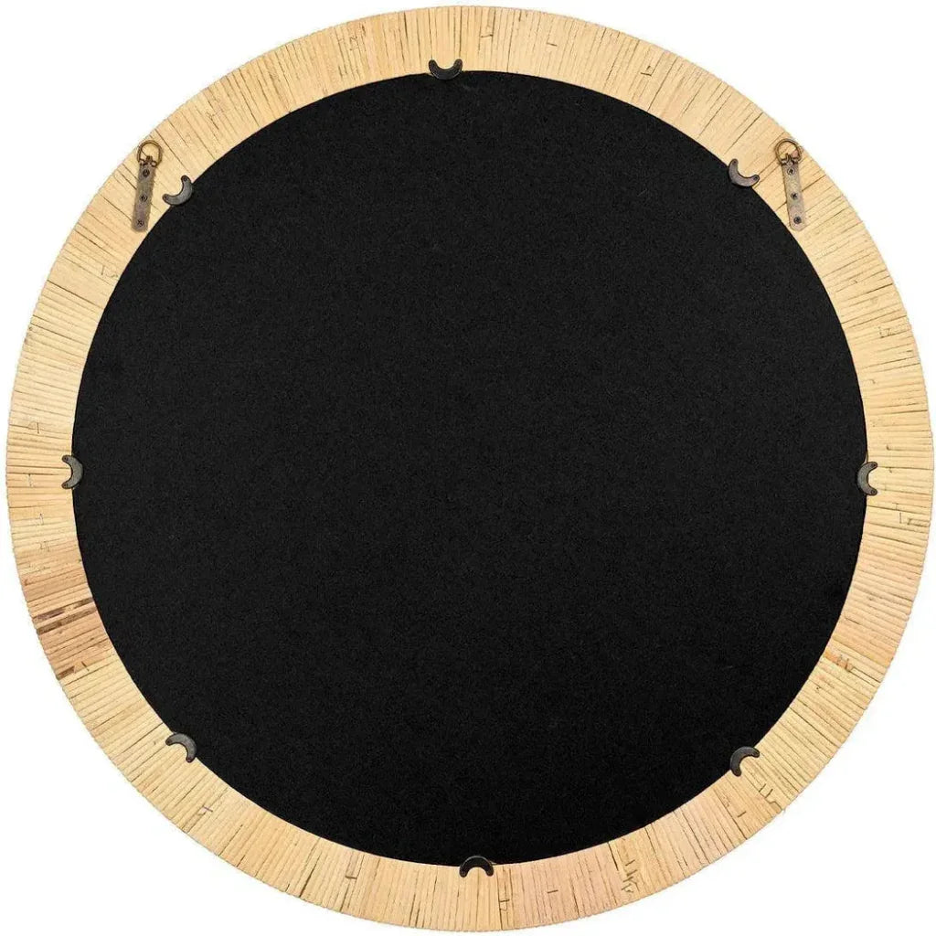 Cottage Beach Decor Natural Rattan Ohana Wall Mirror - LOOMLAN - Jamie Young - Wall Mirrors