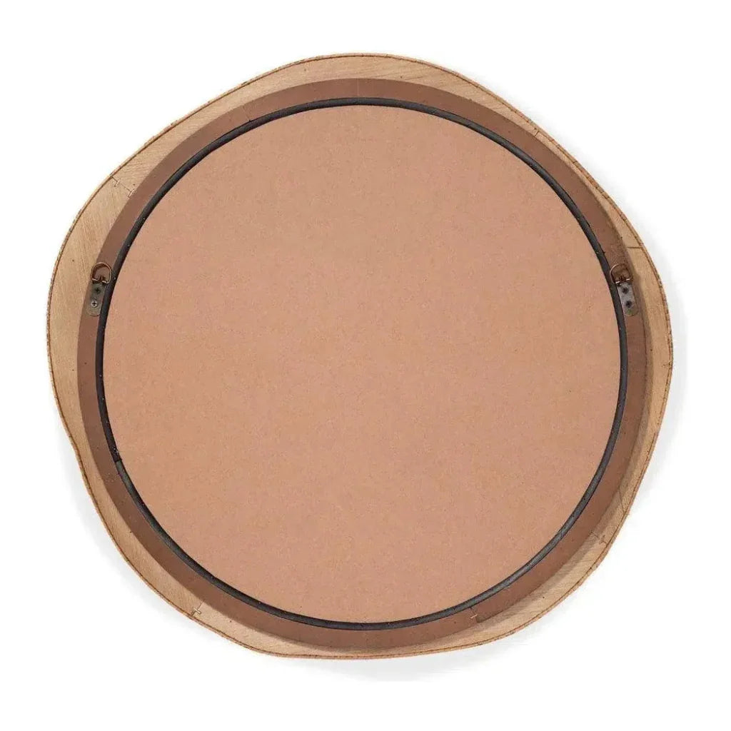 Cottage Beach Decor Rattan River Organic Wall Mirror - LOOMLAN - Jamie Young - Wall Mirrors