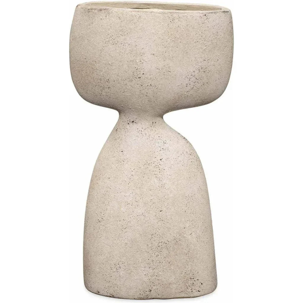 Cream Ceramic Anatomy Decorative Vase - LOOMLAN - Jamie Young - Vases & Jars