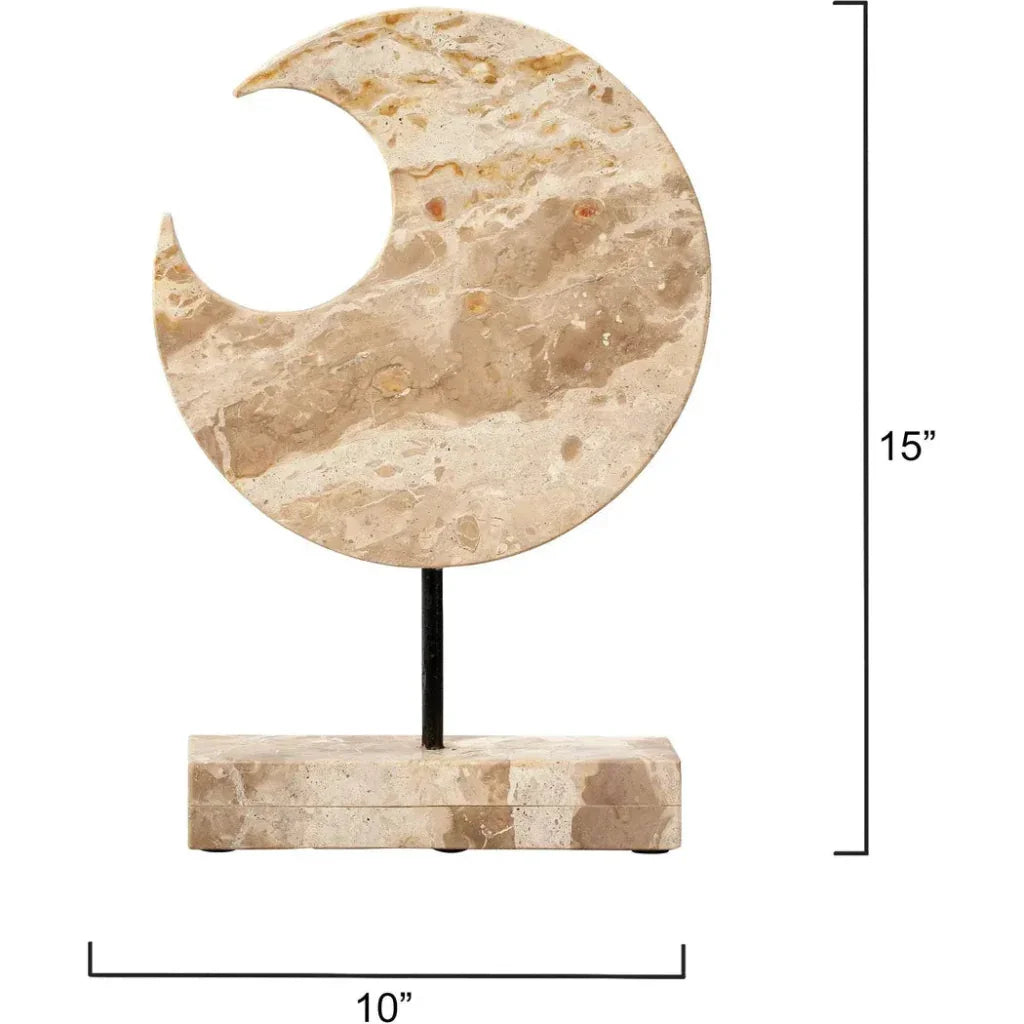 Crescent Marble Stand - LOOMLAN - Jamie Young - Statues & Sculptures