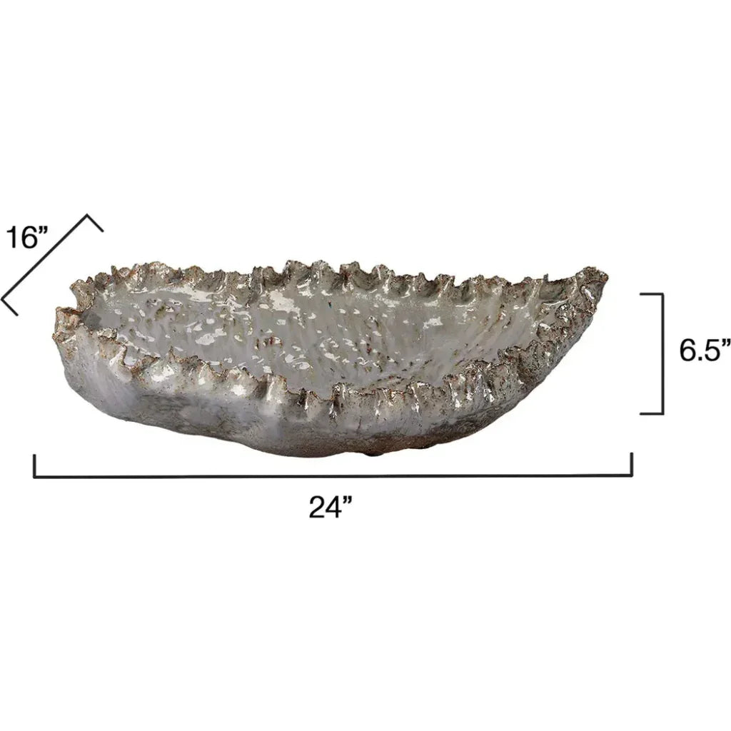 Crustacean Grey Ceramic Bowl