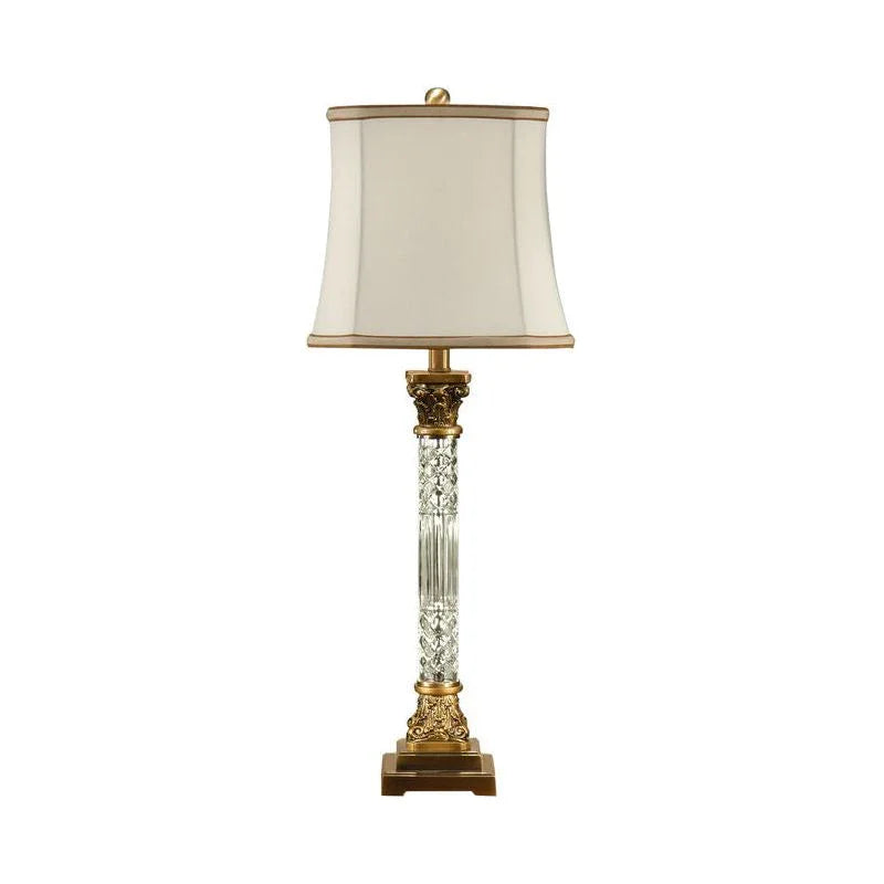 Wildwood Crystal Column Crystal Made Table Lamp