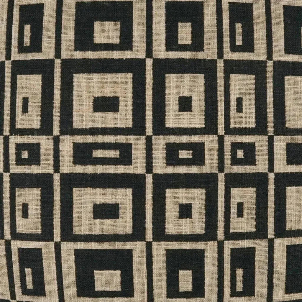 D.V. Kap Cubic Raven Black Throw Pillow With Insert