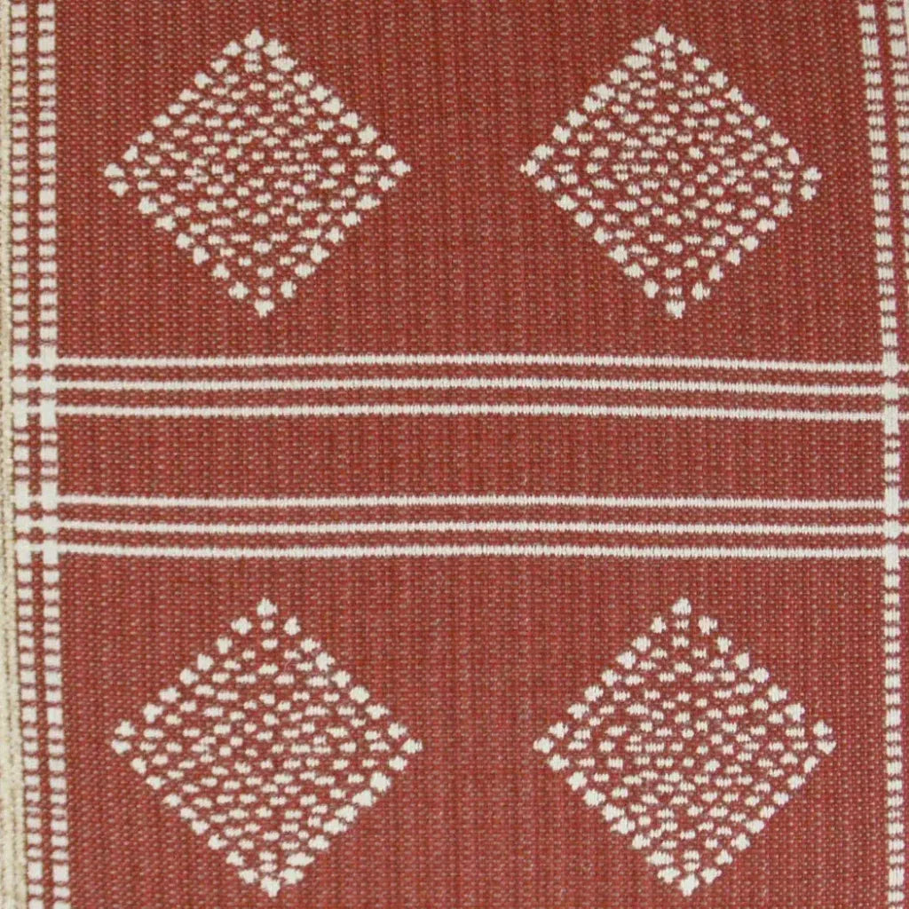 D.V. Kap Cultural Brick Red Throw Pillow With Insert