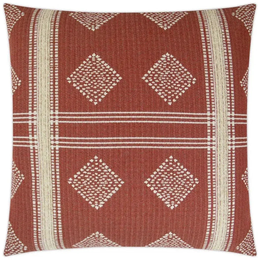 Cultural Brick Red Throw Pillow With Insert - LOOMLAN - D.V. Kap - Throw Pillows