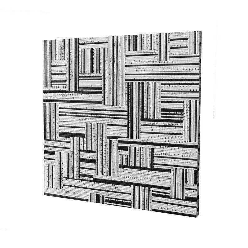 D - Bodhi Canvas Art - Black & White 24" - LOOMLAN - LH Imports - Canvas Art