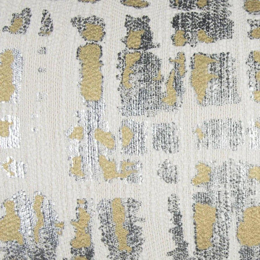 DC Metalic Silver Lumbar Pillow With Insert - LOOMLAN - LOOMLAN - Throw Pillows