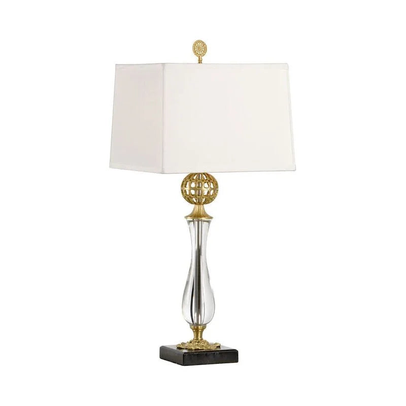 Daines Accent Brass And Glass Design Table Lamp - LOOMLAN - Chelsea House - Table Lamps