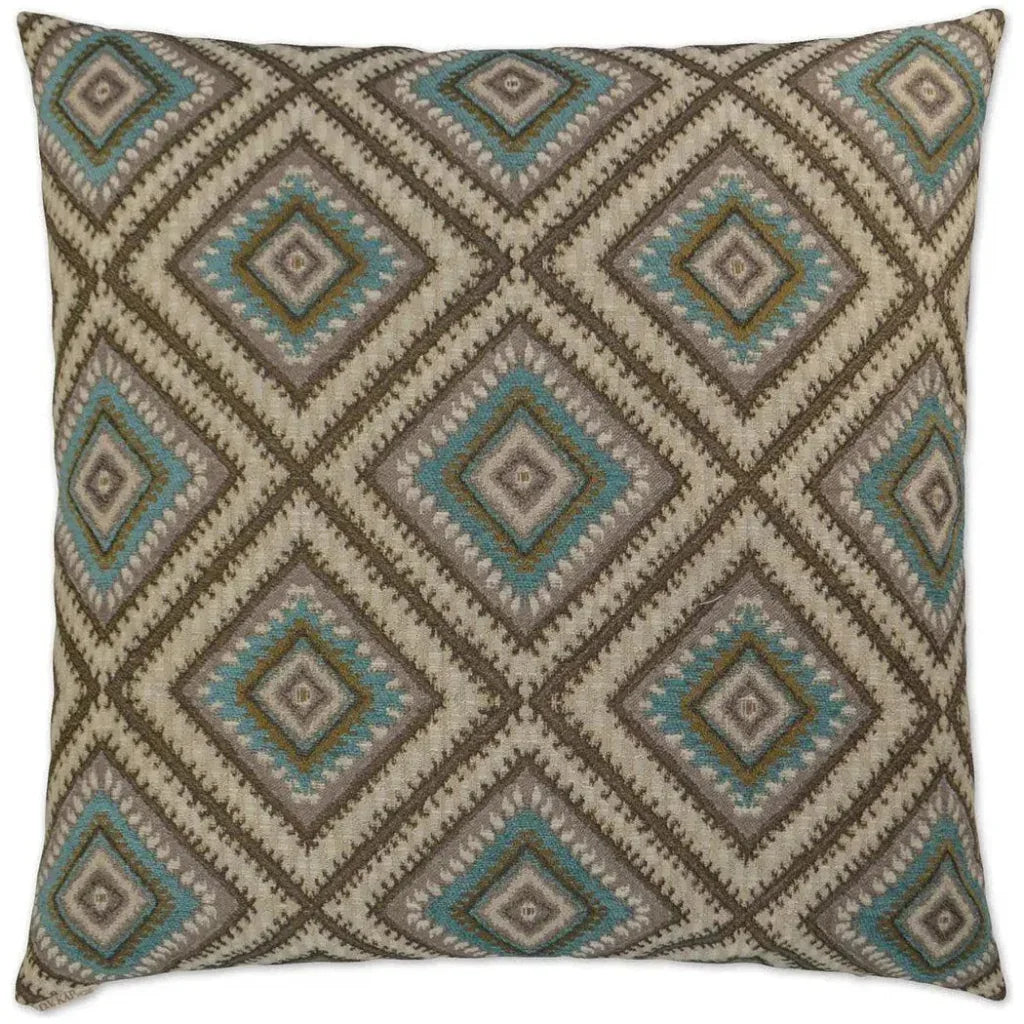 Dakota Turquoise Throw Pillow With Insert - LOOMLAN - D.V. Kap - Throw Pillows