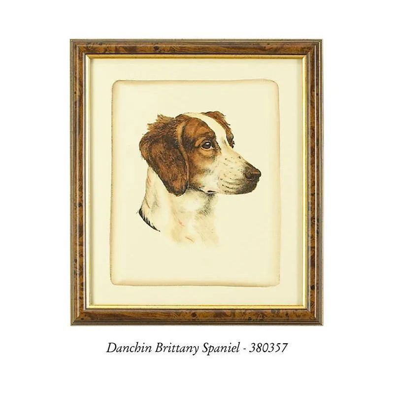 Danchin Cocker Spaniel Gold Framed Artwork-Framed Wall Art-Chelsea House-LOOMLAN