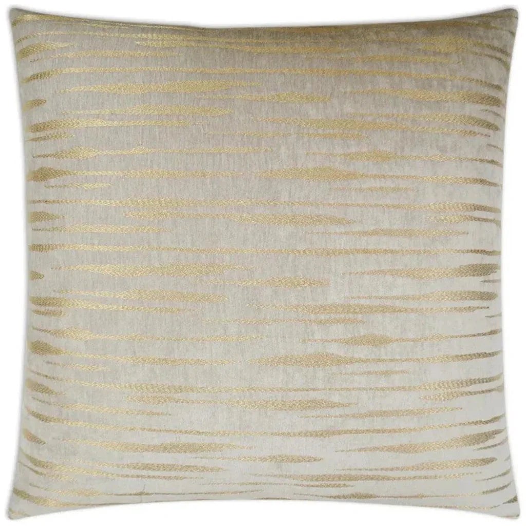 Davos Fog Brown Throw Pillow With Insert - LOOMLAN - D.V. Kap - Throw Pillows