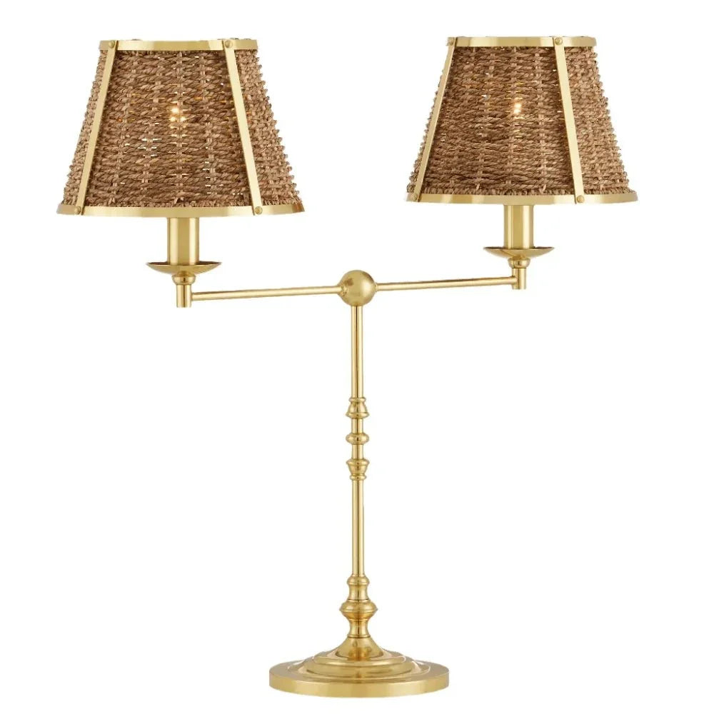 Deauville Desk Lamp - LOOMLAN - Currey & Co - Table Lamps