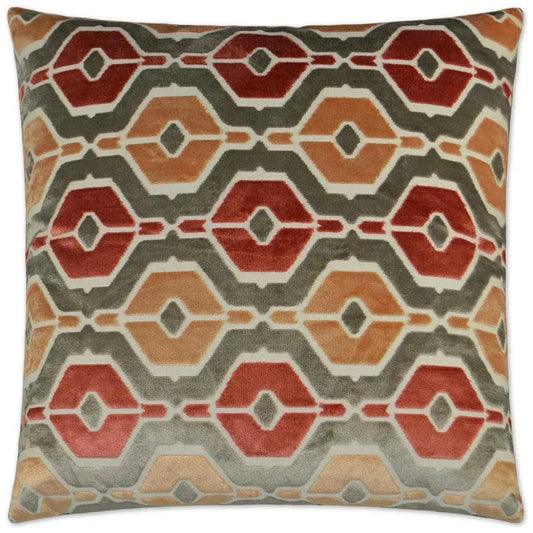 Dellan Coral Red Throw Pillow With Insert - LOOMLAN - D.V. Kap - Throw Pillows