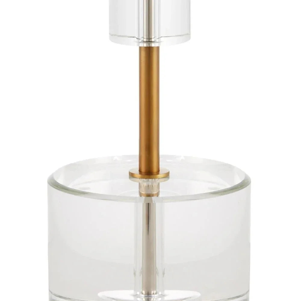 Deville Modern Optic Crystal Table Lamp - LOOMLAN - Currey & Co - Table Lamps
