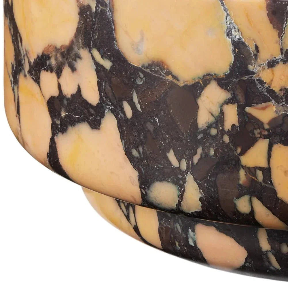 Digby Breccia Stone Modern Elegance Bowl - LOOMLAN - Currey & Co - Boxes & Bowls