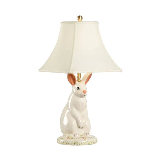 Dignified Rabbit Design Porcelain Table Lamp - LOOMLAN - Wildwood - Table Lamps