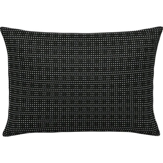 Divot Classic Handmade Outdoor Pillow-Outdoor Pillows-Earnest Collection-20"x13" Lumbar-LOOMLAN