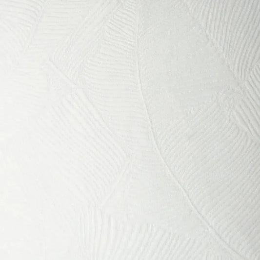 Doheny Floral Textured Solid White Large Throw Pillow - LOOMLAN - D.V. Kap - Throw Pillows