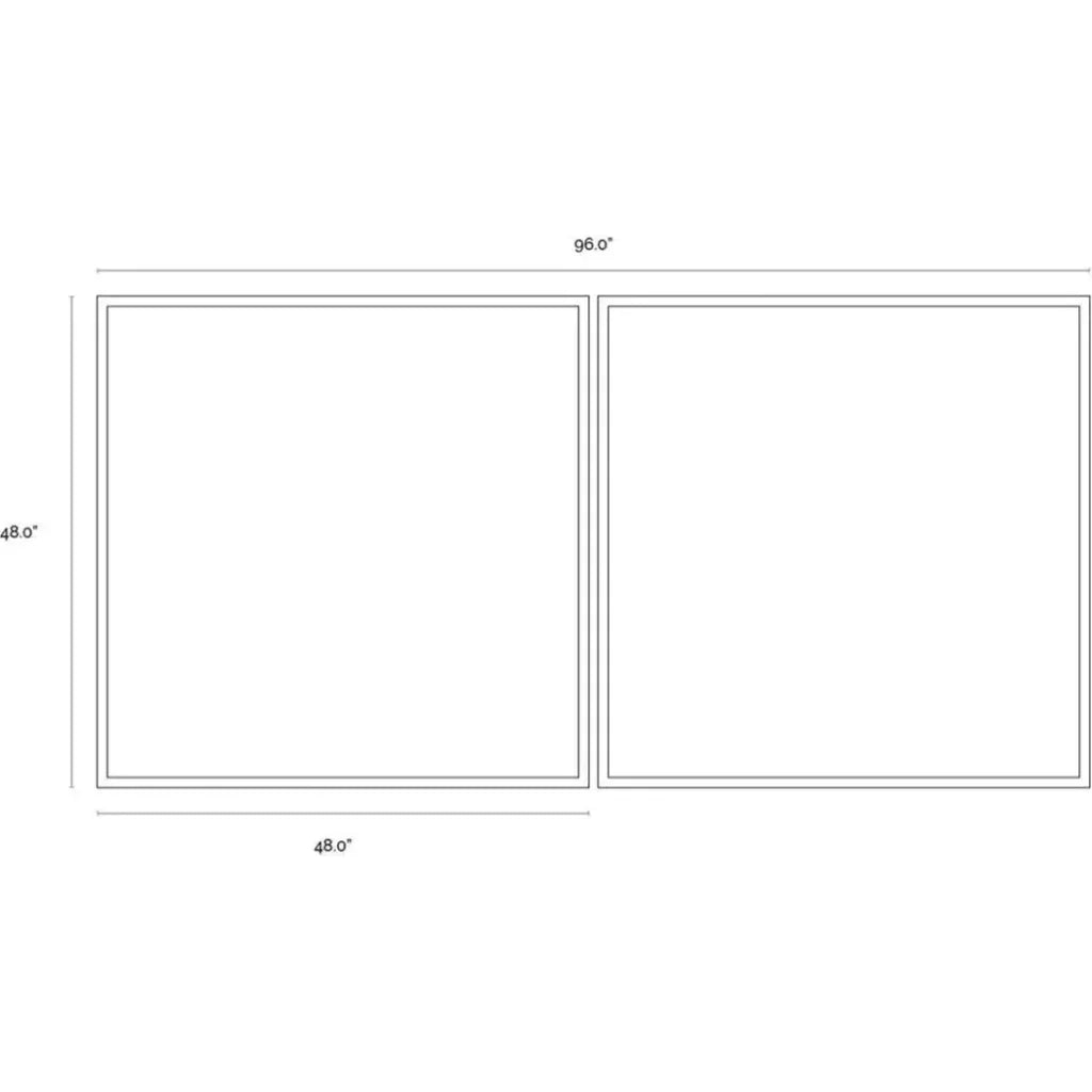 Double Cross 2PC Hand Painted Wall Art With - LOOMLAN - SUNPAN - Canvas Art